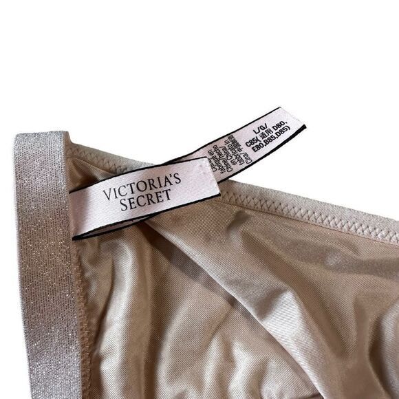 Victoria Secret Sexy Triangle Sequins Bralette Size Large - Picture 6 of 6